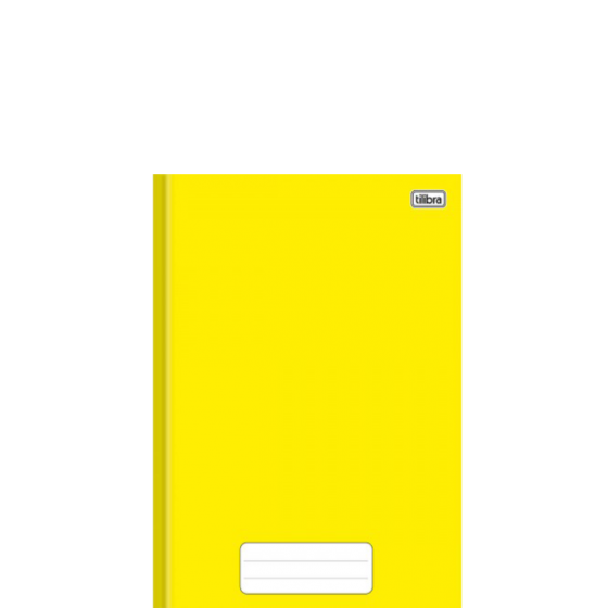 CADERNO BROCHURA CAPA DURA 1/4 COM 80 FOLHAS AMARELO - TILIBRA