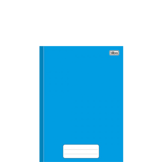 CADERNO BROCHURA CAPA DURA 1/4 COM 80 FOLHAS AZUL - TILIBRA