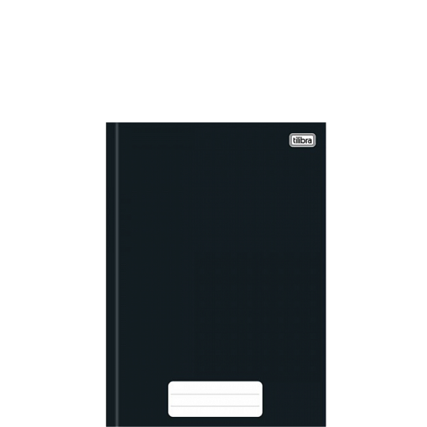 CADERNO BROCHURA CAPA DURA 1/4 COM 80 FOLHAS PRETO - TILIBRA