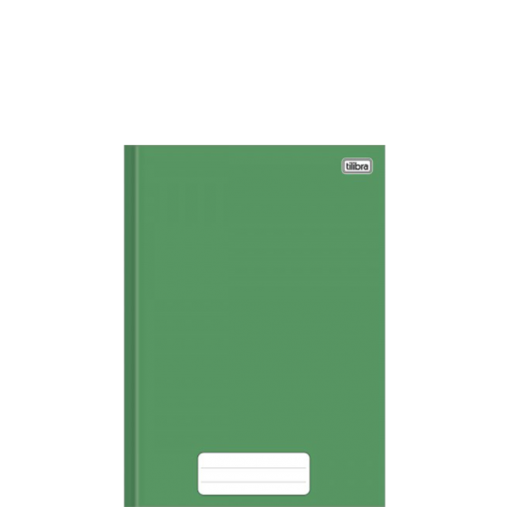 CADERNO BROCHURA CAPA DURA 1/4 COM 80 FOLHAS VERDE - TILIBRA