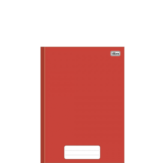 CADERNO BROCHURA CAPA DURA 1/4 COM 80 FOLHAS VERMELHO - TILIBRA