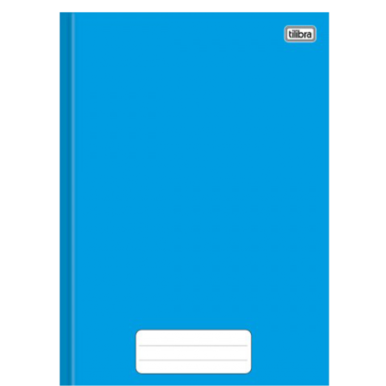 CADERNO BROCHURAO CAPA DURA 80 FOLHAS AZUL - TILIBRA