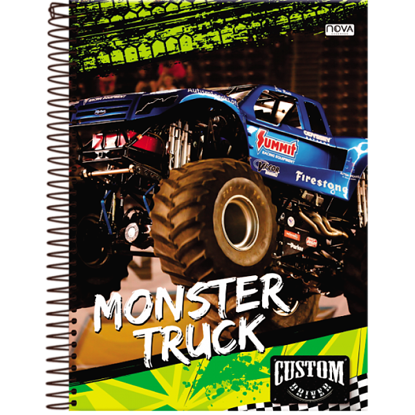 CADERNO ESPIRAL CAPA DURA 10 MATERIAS COM 160 FOLHAS CUSTOM - NOVA CADERNOS