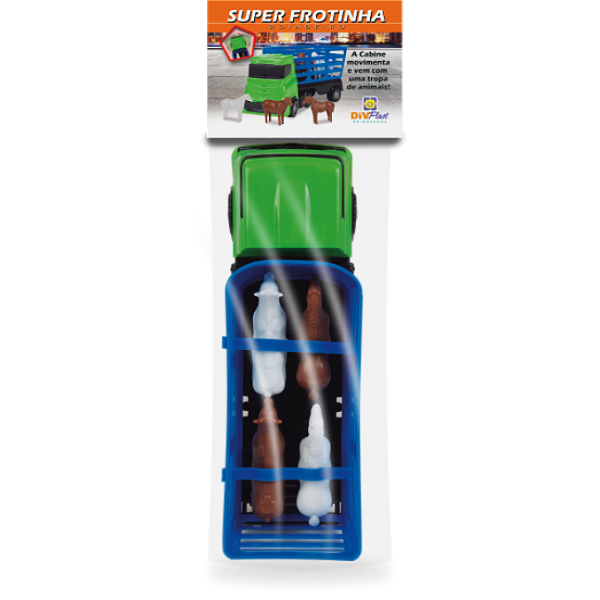 CAMINHAO SUPER FROTINHA BOIADEIRO NA SOLAPA 30CM - DIVPLAST