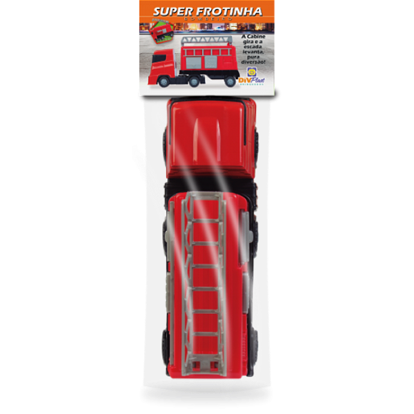 CAMINHAO SUPER FROTINHA BOMBEIRO SOLAPA 30CM - DIVPLAST