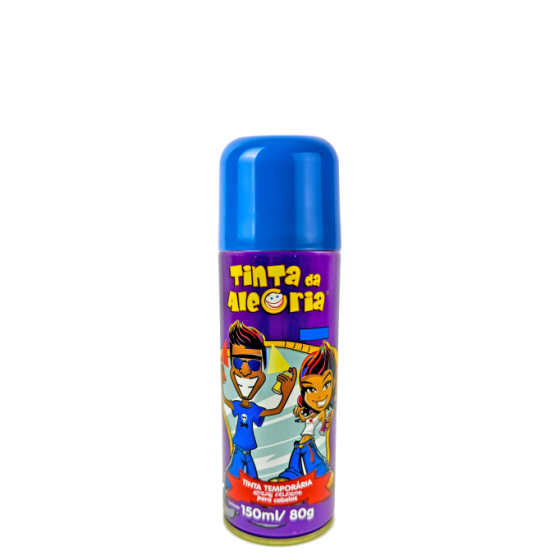 CARNAVAL TINTA P/ CABELO SPRAY 150ML METAL AZUL - IMA AEROSSOIS L