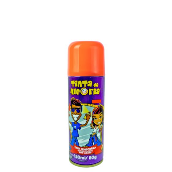 CARNAVAL TINTA P/ CABELO SPRAY 150ML METAL LARANJA - IMA AEROSSOIS L