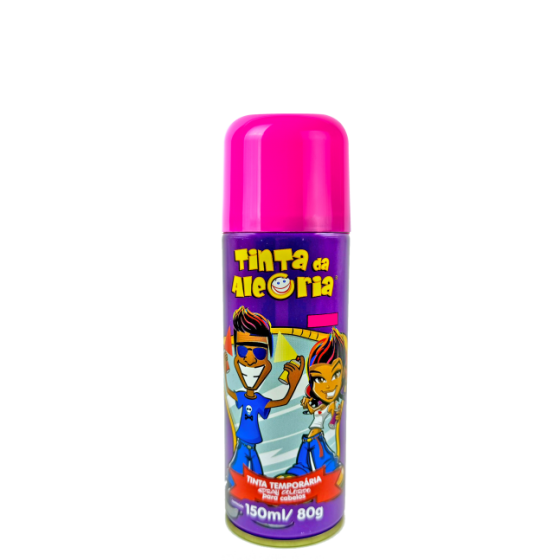 CARNAVAL TINTA P/ CABELO SPRAY 150ML METAL PINK - IMA AEROSSOIS L