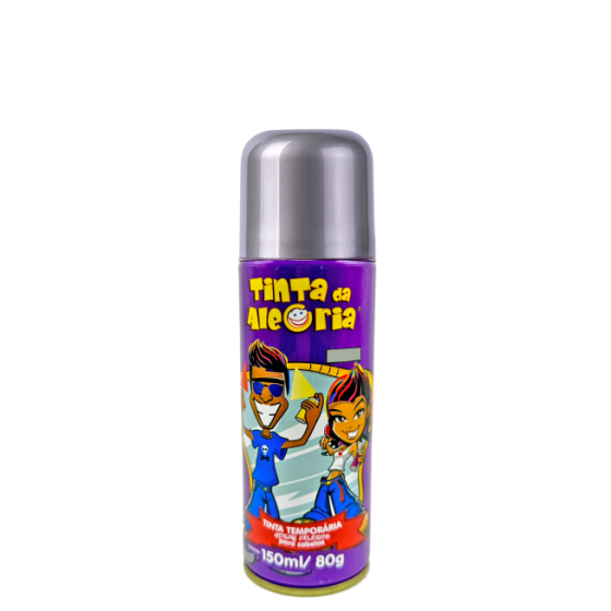 CARNAVAL TINTA P/ CABELO SPRAY 150ML METAL PRATA - IMA AEROSSOIS L