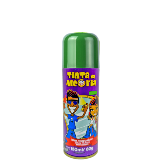CARNAVAL TINTA P/ CABELO SPRAY 150ML METAL VERDE - IMA AEROSSOIS L