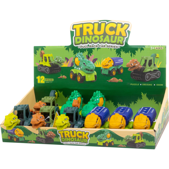 CARRINHO DINOSSAURO PULL BACK - ROTOBRINQ