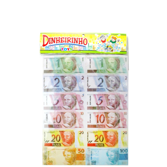 DINHEIRINHO PACOTE C/ 122 NOTAS - MINI TOYS