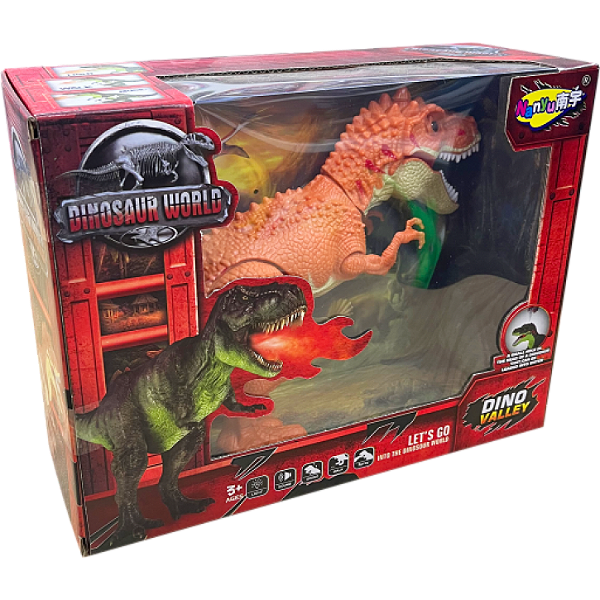 DINOSSAURO SOLTA FUMACA SOM LUZ MOV. 39,5CM - ROTOBRINQ