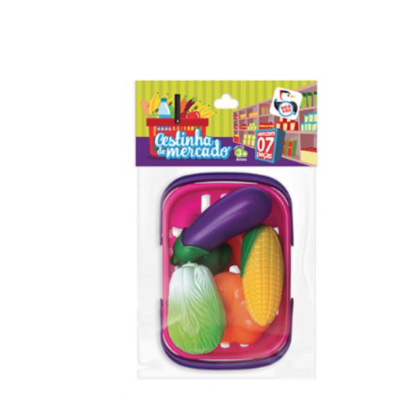 HORTIFRUTI CESTINHA NA CARTELA 26CM - PICA PAU