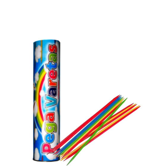 JOGO PEGA VARETA NO TUBO C/ 21 PECAS - MINI TOYS