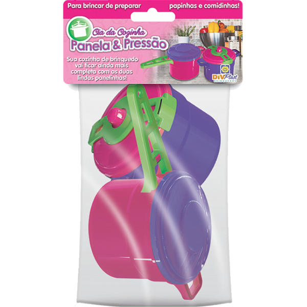 KIT COZINHA PANELINHA E PRESSAO C/ 2 PECAS 25CM - DIVPLAST