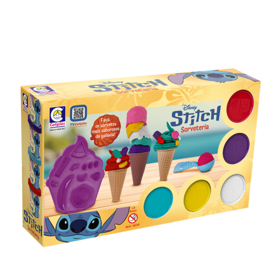 KIT MASSINHA STITCH SORVETERIA 33CM - COTIPLAS