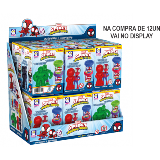 KIT MASSINHAS VINGADORES SURPRISE COM 3 PECAS 13CM - COTIPLAS