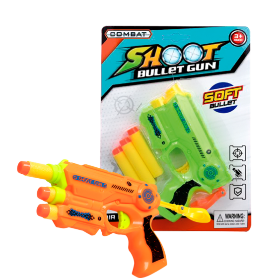 LANCA DARDOS GUN SOFT 23CM - SAMBA TOYS