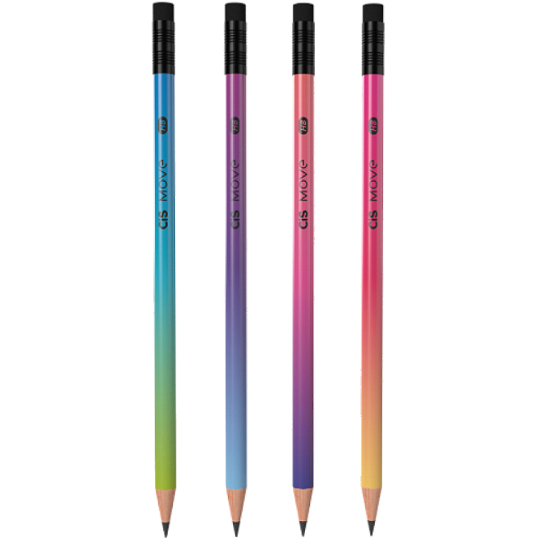 LAPIS DE ESCREVER MOVE C/ BORRACHA - CIS