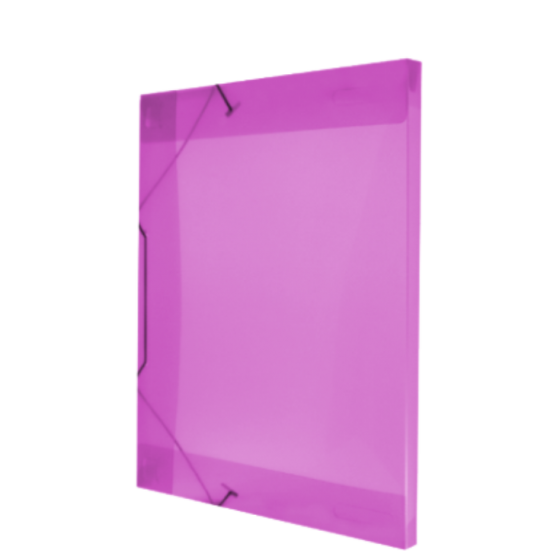 PASTA COM ELASTICO TRANSPARENTE 20MM ROSA - ACP