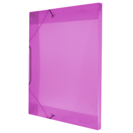 PASTA COM ELASTICO TRANSPARENTE 40MM ROSA - ACP