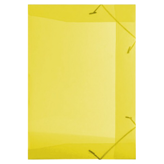 PASTA COM ELASTICO TRANSPARENTE OFICIO AMARELA - ACP