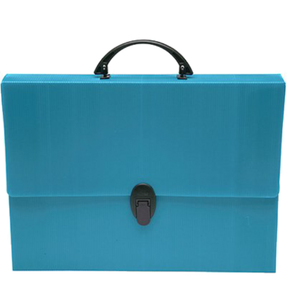 PASTA MALETA POLIONDA AZUL 4,8CM - POLYCART