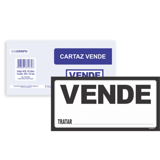 PLACA VENDE-SE - SIDGRAPH