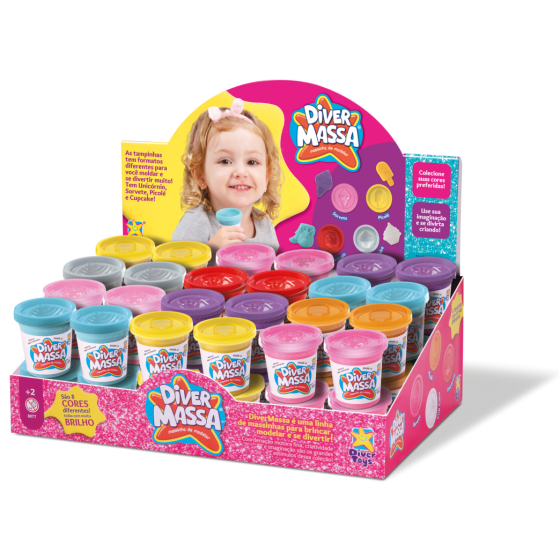 POTE DIVER MASSA COM GLITTER 50G - DIVER TOYS