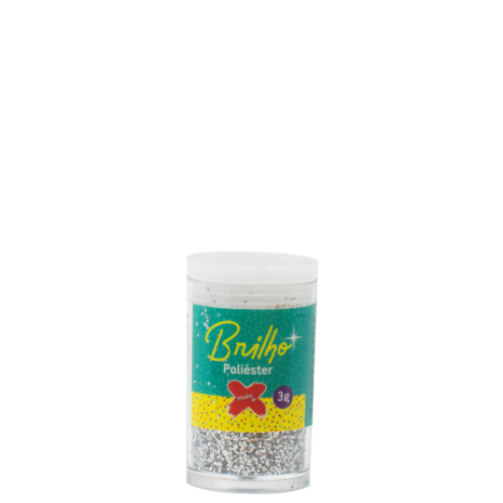 POTINHO GLITTER PRATA - MAKE+