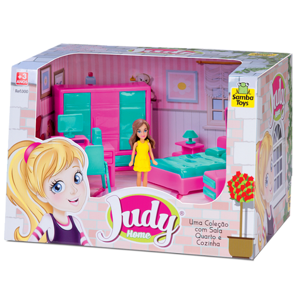 QUARTO DA JUDY C/ BONECA 27CM - SAMBA TOYS
