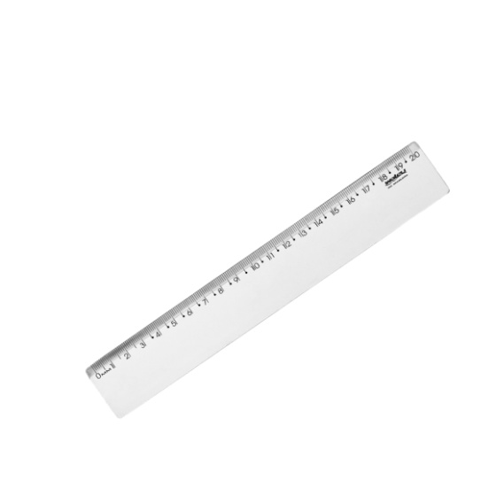 REGUA CRISTAL 20CM - MAXCRIL