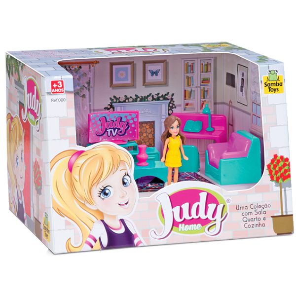 SALA DA JUDY C/ BONECA 27CM - SAMBA TOYS