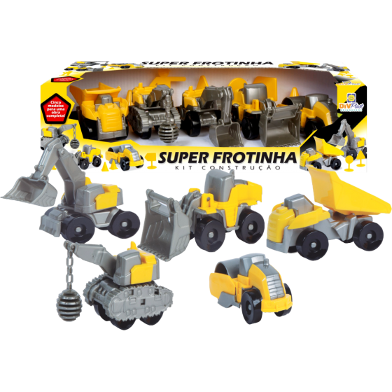 SUPER FROTINHA KIT CONSTRUCAO 5 PECAS 37CM - DIVPLAST