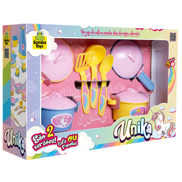 UNIKA JOGO DE PANELA C/ ACESSORIOS 38CM - SAMBA TOYS