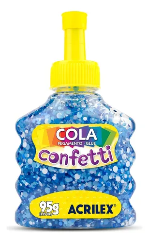 COLA CONFETTI 95G CEU ESTRELADO - ACRILEX