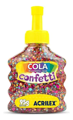 COLA CONFETTI 95G TUTTI-FRUTTI - ACRILEX