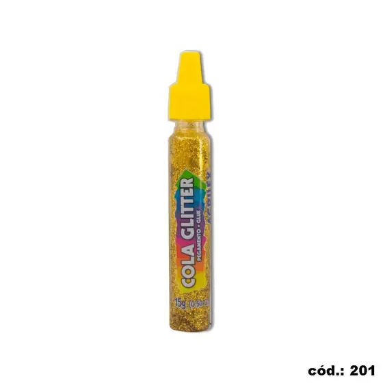 COLA GLITTER 15G COR OURO - ACRILEX
