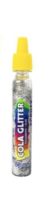 COLA GLITTER 15G COR PRATA ACRILEX
