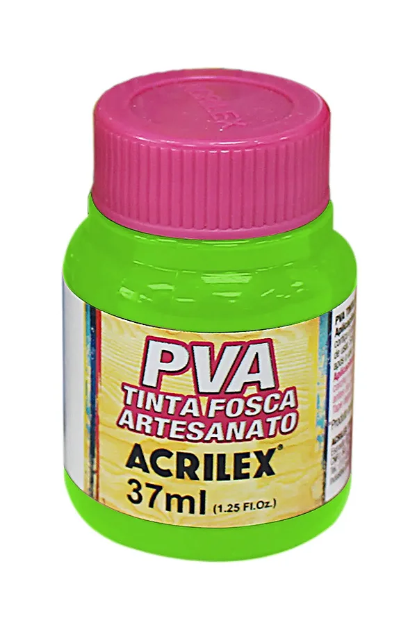TINTA PVA FOSCA VERDE FOLHA 37ML - ACRILEX