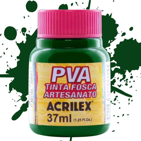 TINTA PVA FOSCA VERDE MUSGO 37ML - ACRILEX