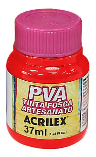 TINTA PVA FOSCA VERMELHO FOGO 37ML - ACRILEX