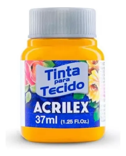 TINTA TECIDO FOSCA AMARELO OURO 37ML - ACRILEX