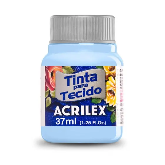 TINTA TECIDO FOSCA AZUL BEBE 37ML - ACRILEX
