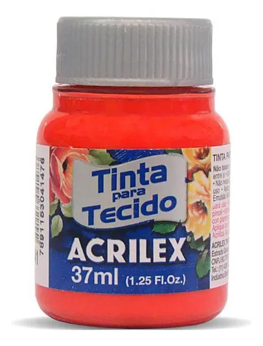 TINTA TECIDO FOSCA VERMELHO VIVO 37ML - ACRILEX