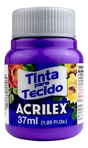 TINTA TECIDO FOSCA VIOLETA COBALTO 37ML - ACRILEX