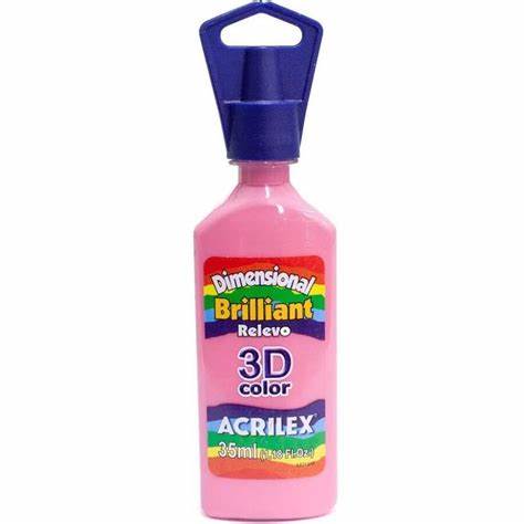 TINTA DIMENSIONAL BRILLIANT ROSA CHA - ACRILEX