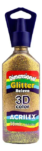TINTA DIMENSIONAL GLITTER OURO - ACRILEX