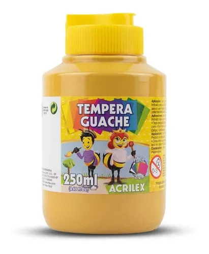 TINTA GUACHE AMARELO OCRE 250ML - ACRILEX